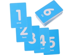 Placas Numeradas De 1 A 50 Em Plástico Fosco, Estilo Campestre, Formato Vertical, Azul.