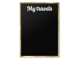 Magnetic Wall Board My Travels For The Office Espelharte (50x70 Cm)