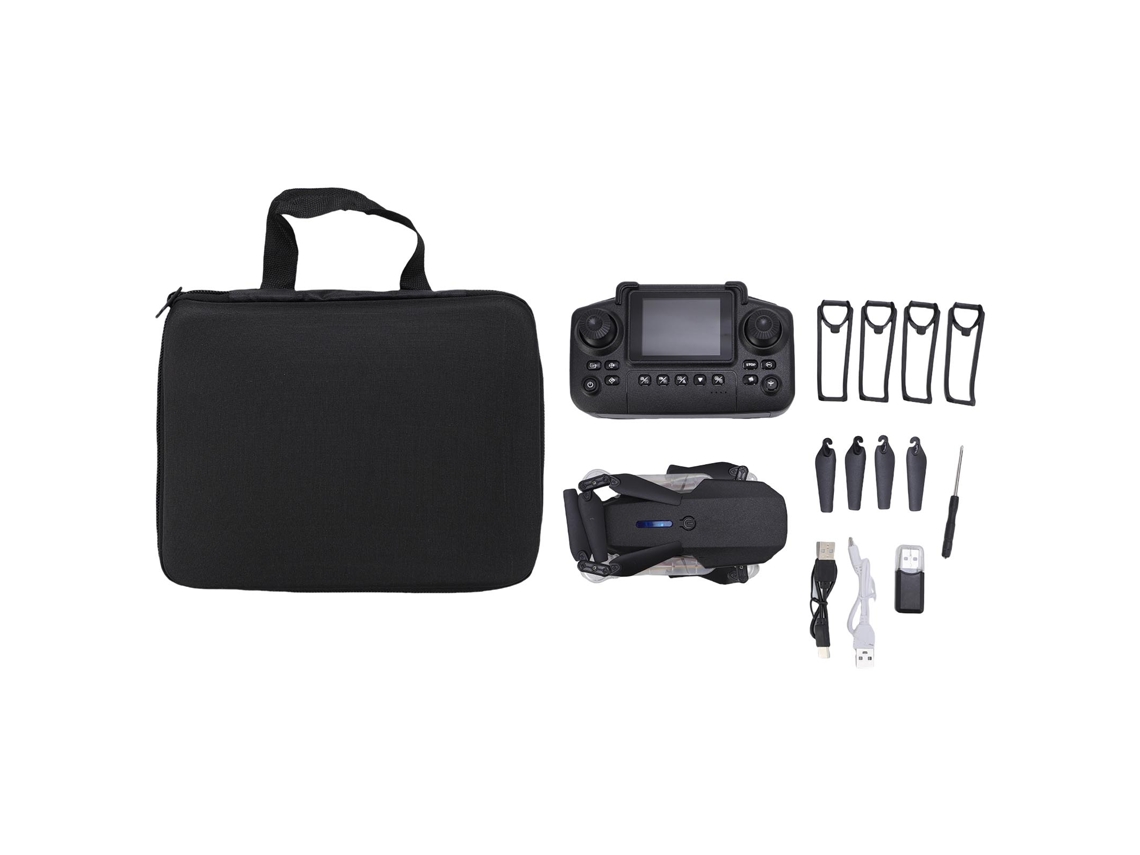 Drone With Dual Cameras Fpv Wifi Optical Flow Positioning 6 Axis Gyro Remote Control Drone With Led Light 8gb Memory Card For Beginners Black