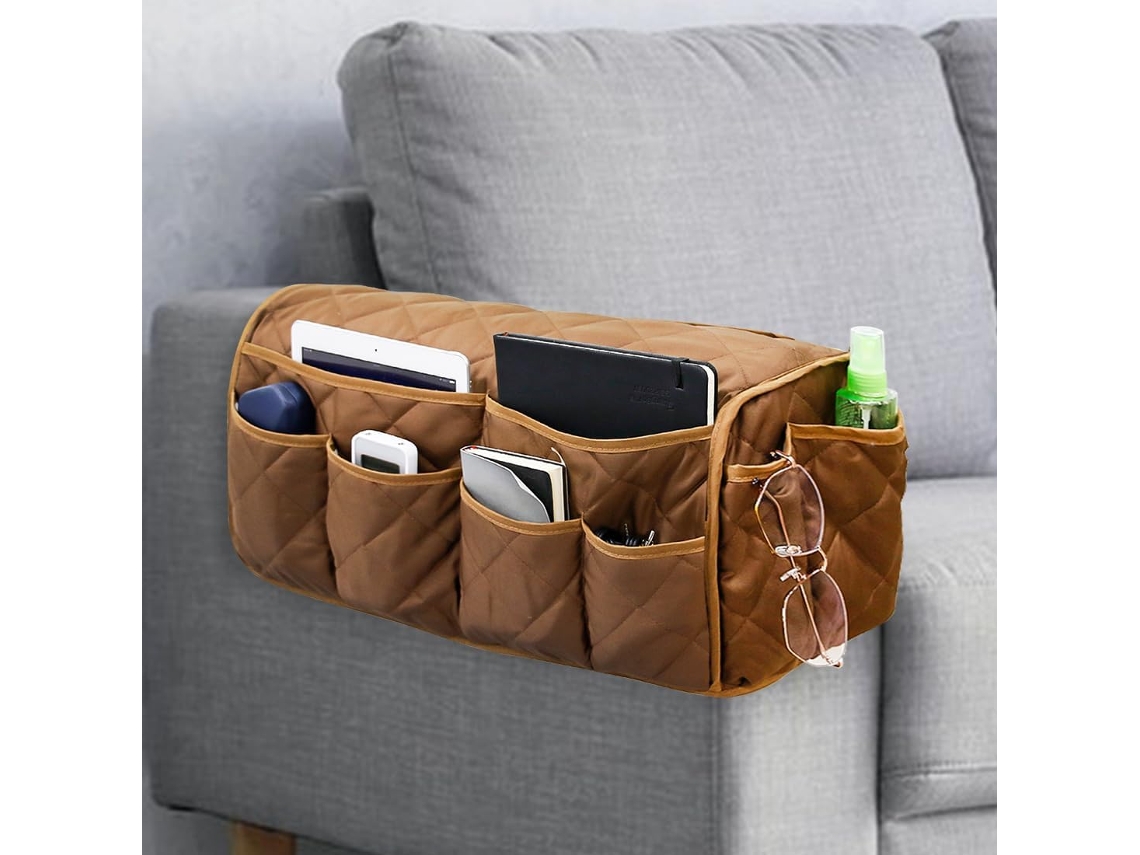Caixa Organizadora para Sofá com 14 Bolsos para Guardar Celular, Controle Remoto da Tv, Revistas Db AQUAFORGE