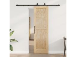 Vidaxl Porta Deslizante Natural E Preto 61 X 198,5 Cm