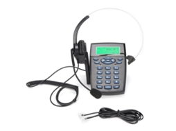 Fone de Ouvido com Fio HT820 para Call Center com Microfone Omnidirecional CHABERLU