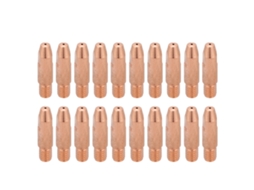 20 Peças De Ponta De Contato De Cobre M6 Para Soplete De Soldadura Binzel 24kd Mig/mag (0.8mm)
