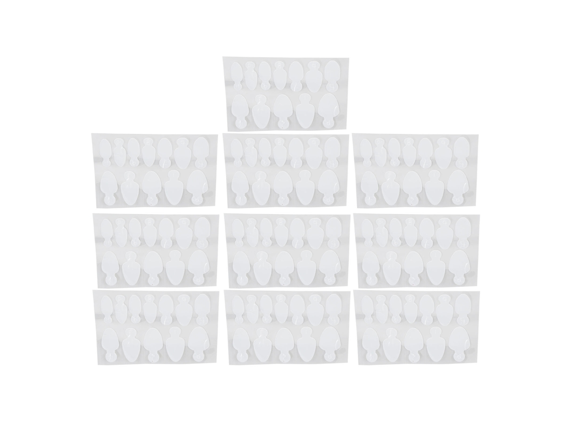 10 Hoja Guía De Uñas Reutilizable Pegatina Extensión Con Números Tipo 1 Para Manicura Francesa Moldes Internos