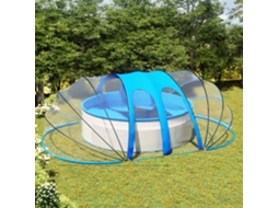 Vidaxl Cúpula De Piscina Oval 620x410x210 Cm