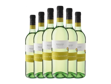 Vinho branco JULIUS METZINGER Riesling Semi-seco Semi-doce Pfälz (0.75 L - 6 Unidades)