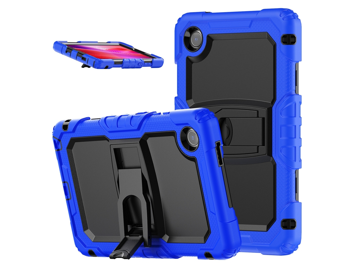 Capa Para Tablet Lurelia, Compatível Com Lenovo Tab One De 8,7" (modelo 2025, Azul, Silicone, Função Sono, Proteção Antiquedas