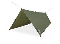 Camping Tarp, Camping Tarps Vidaxl Verde Poliéster (406 X 306 Cm)