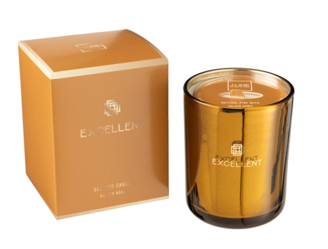Vela Perfumada Excellent Golden Honey Ocre Medium 80 Horas