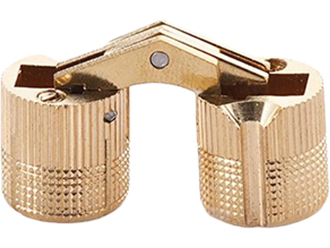 Dobradiças de latão embutidas, cilíndricas, pequenas, para joias, CHABERLU
