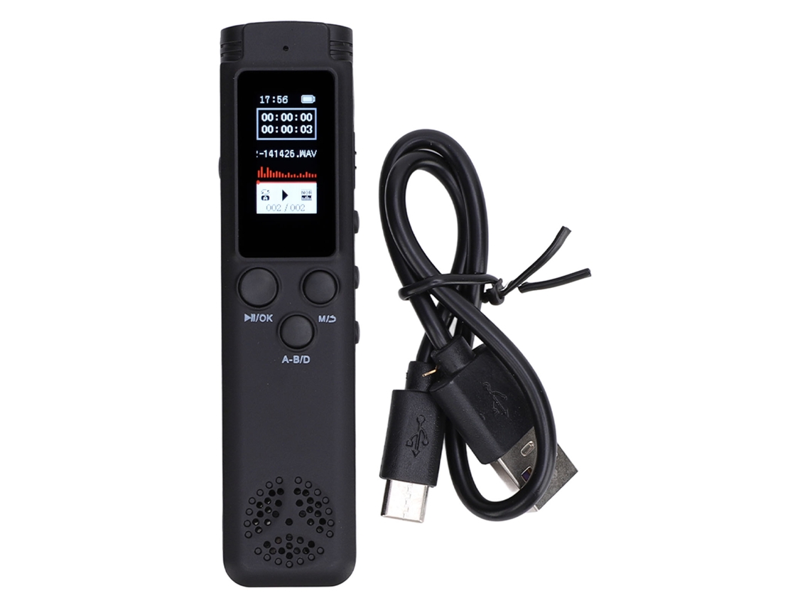 Aetheria gravadora de Redução de Ruído Hd 64gb Reprodutor Mp3 com Gravção 1 Botão para Casa e Viagem