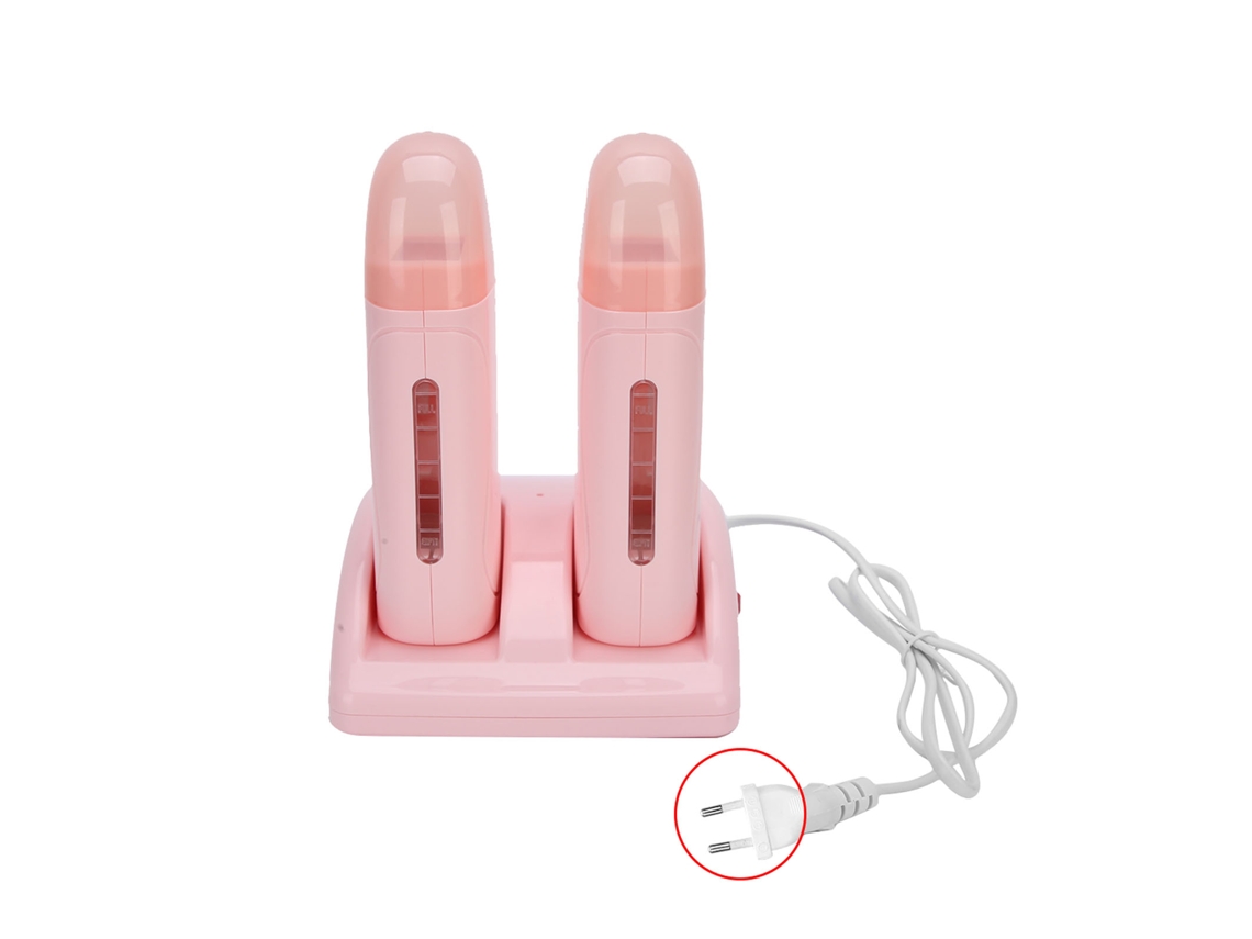2026 calefactor de Cera Profesional para Depilación, Máquina de Cera Doble, 220v, Plug Ue, Rosa