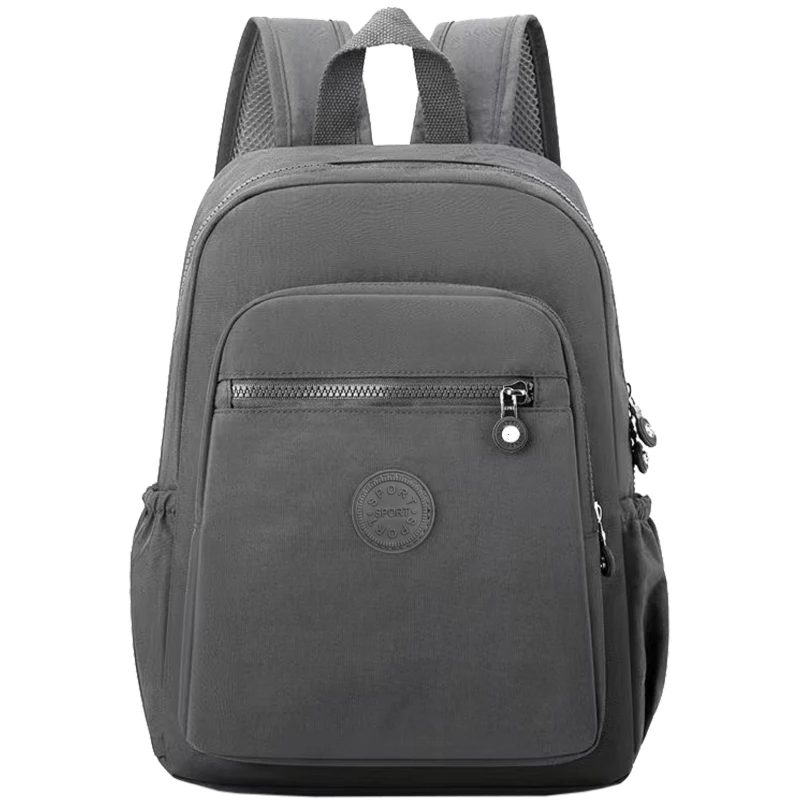 (bj808-cinza) Mochila Multifuncional Para Uso Diário Com Vários Compartimentos, Leve E Resistente.