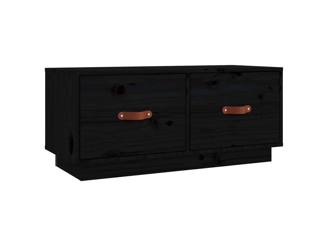 Tv Cabinet, Tv Cabinets Vidaxl Preto Madeira De Pinho (n/a)