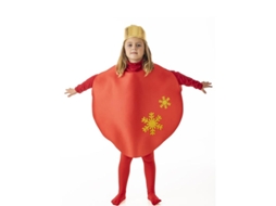 Fato de bola de Natal vermelha para criança