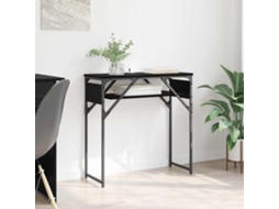 Vidaxl Mesadeconsola Carvalho Preto Derivados De Madeira 75x30x75cm