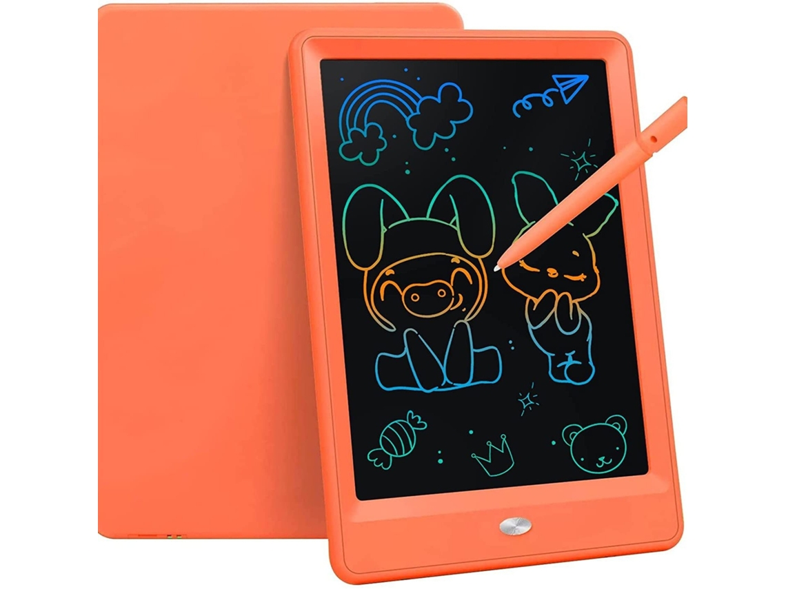 Lurelia Tablet Lcd 10'' Laranja Para Rabiscos, Quadro De Desenho Digital Portátil