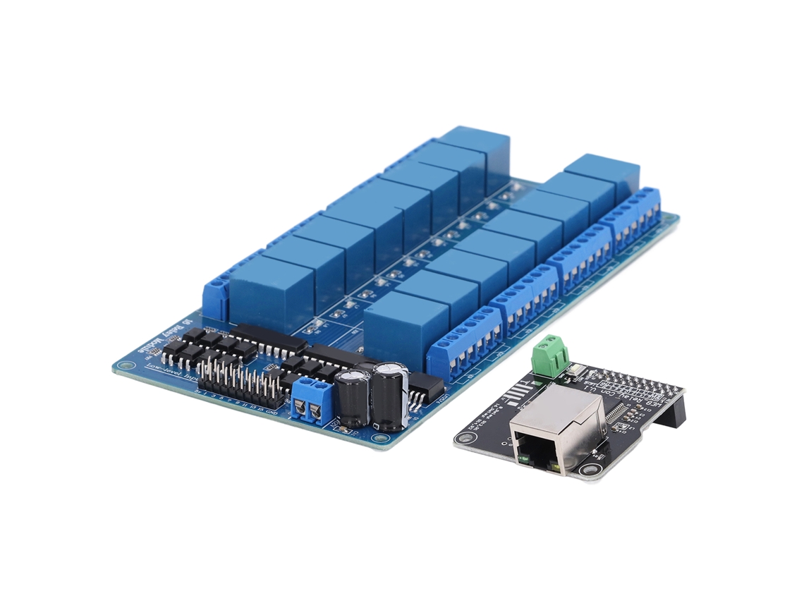 Módulo De Relé Ethernet Com 16 Canais E Servidor Web