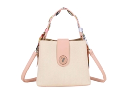 Bolsa De Mão Para Mulher Padrão Chevron Com Alça Decorada Com Um Lenço