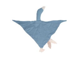 Mali manta de Segurança em Forma de Ganso Macia de Algodão para Bebê Recém nascido Azul Preto
