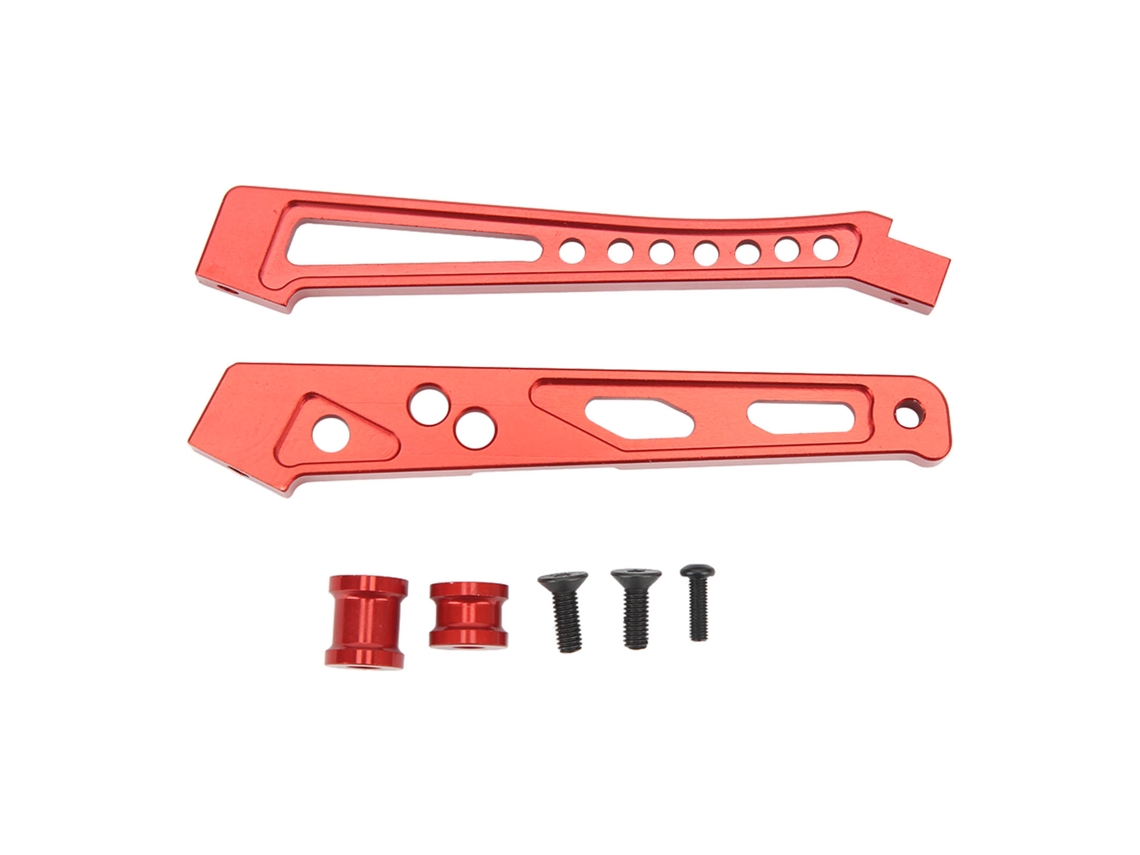Suporte De Chassi Rc Em Liga De Alumínio Apoio Quadro Bracket Para Carros Arrma 1/7 1/8 Série Vermelho