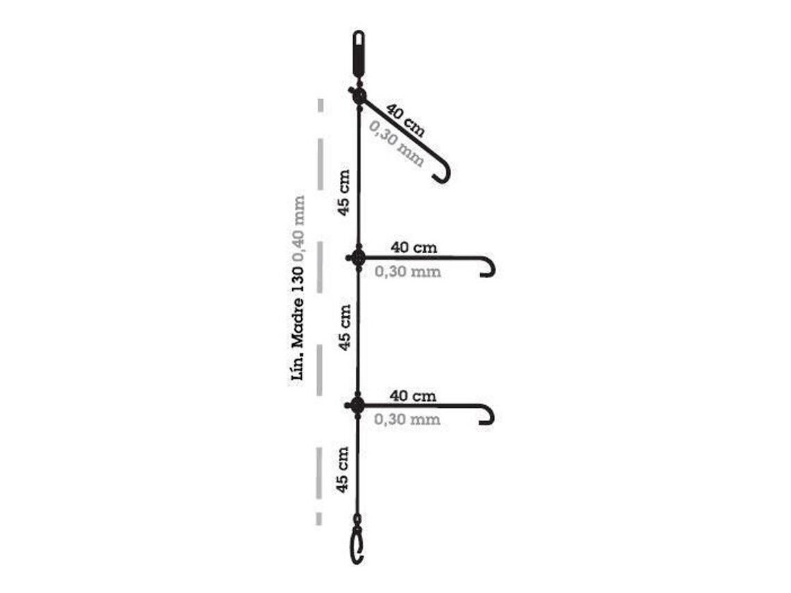Gancho RAGOT Fluoro Bottom Rig H1