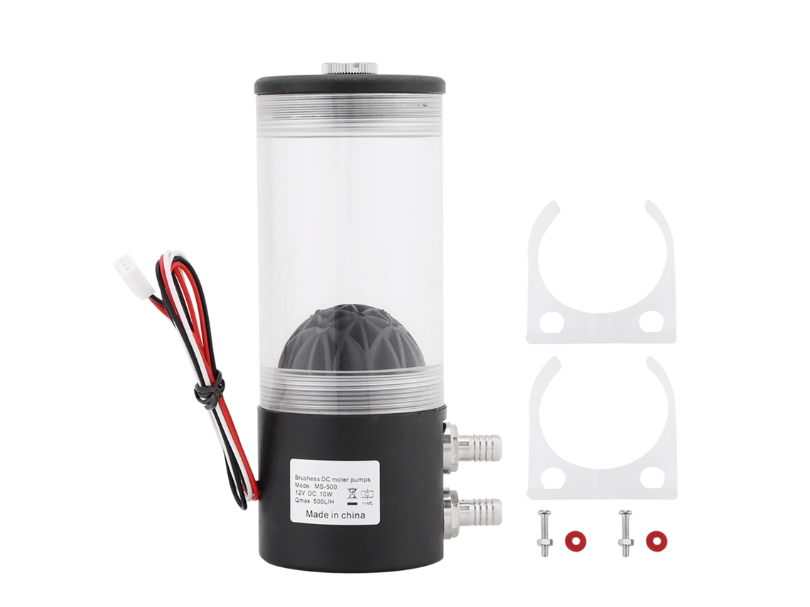 Resfriador De Água Para Cpu 500l/h 10w Dc 12v Bomba Tanque Intercambiador De Calor Silencioso