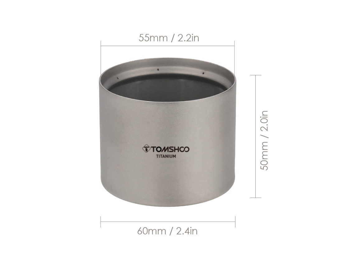 Fogão de Álcool Titânio Leve para Camping