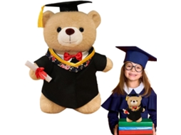 Urso De Pelúcia Formando, Macio Com Bolsa E Chapéu
