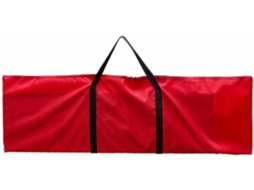Bolsa Predolo com compartimento transparente, impermeável, resistente e ideal para reuniões corporativas, vermelha, 90 x 36 cm