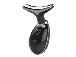 Máquina Anti Rugas Para Endurecimento Da Pele Em Forma De V Massageador Facial Elétrico Para O Pescoço Preto Bestvite