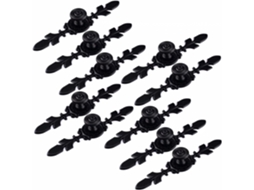 Conjunto De 10 Puxadores Armário Em Bronze Preto, Para Portas De Armários Cozinha, Em Liga De Zinco, Estilo Europeu, Com