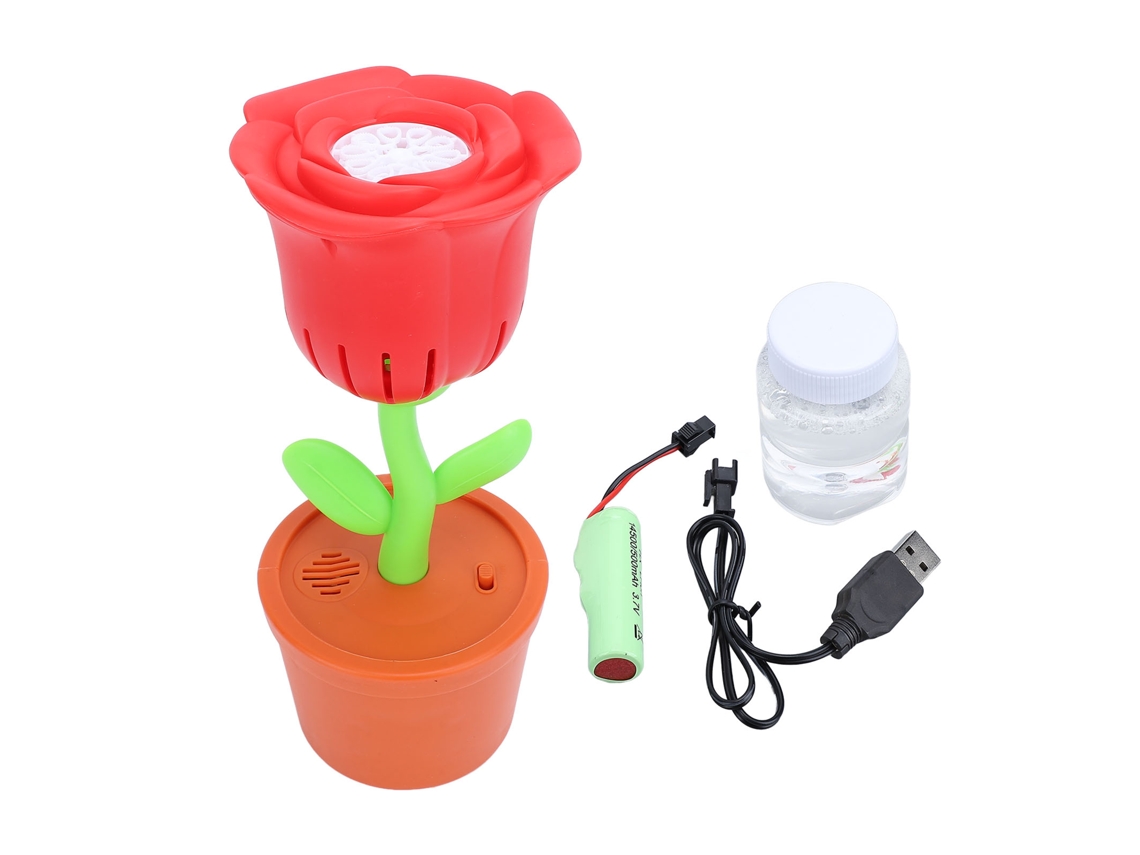 Mali máquina de Bolhas Recarregável para Crianças com Luz Led para Festas Jardim Pátio Brinquedo Exterior