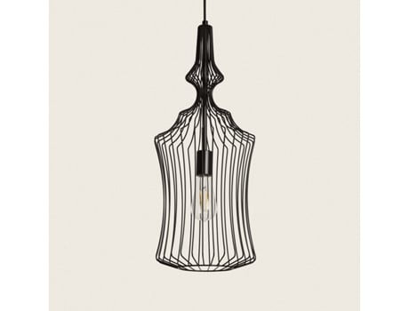 LEDKIA Candeeiro Suspenso Metal Elina Preto