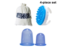 Dispositivo de Ventosa de Silicone Massageador com Ventosa Conjunto de Ventosas de Silicone para Terapia com Ventosas JEDBESETZT