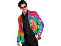 Fato de festa neon multicolorido ou jaqueta para homem