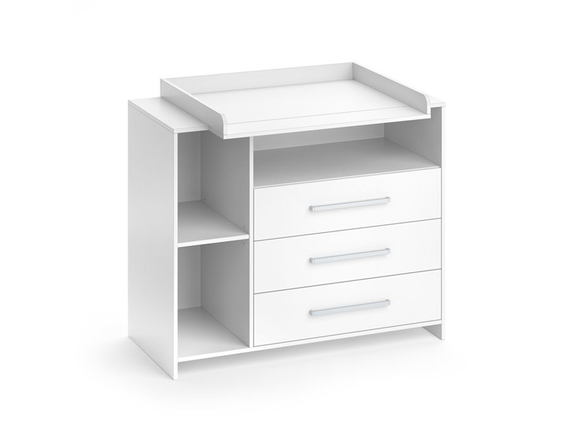 Cómoda Oskar Trocador Móveis Vicco Branco (100x113x53cm)