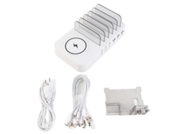 Estação de carga rápida de 9 portas e 150 W com USB-C para telemóveis, tablets, relógios e leitores eletrónicos | S/MARCA