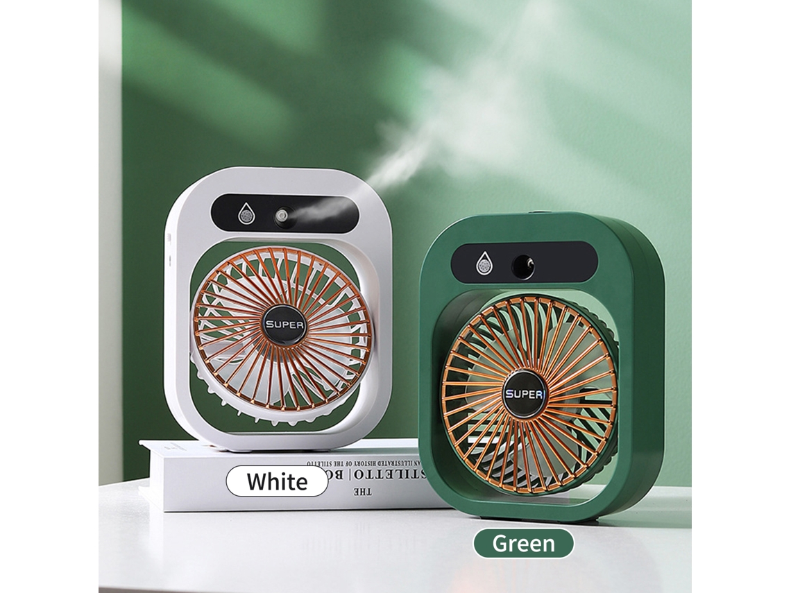 Ventilador Nebulizador de Mesa Usb Recarregável com 3 Velocidades para Casa Escritório Camping | S/MARCA
