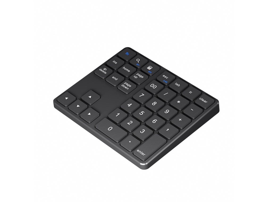 Teclado Eifson Bluetooth Numérico 35 Teclas Recarregável Usb-c - Layout Em Inglês - Preto
