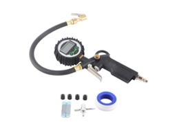 Laxiscreed Inflador De Pneus Lcd Com Manómetro Digital E Conector Rápido 1/4-inch Npt