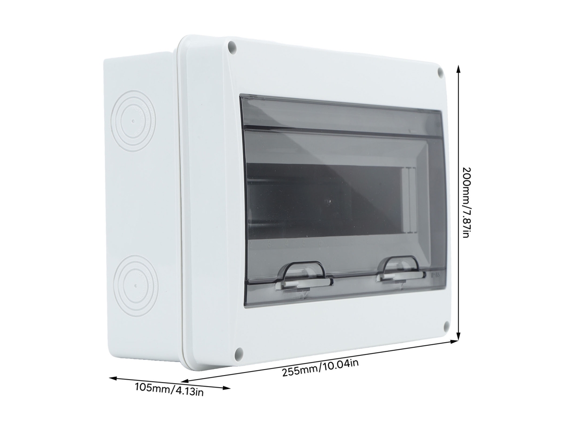 Laxiscreed Caixa De Distribuição Impermeável De 12 Vias Para Exterior | Proteção De Circuito Doméstico