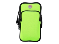 Bolsa De Braço | Esporte | Fitness | Universal | Entrada Para Fone De Ouvido Verde