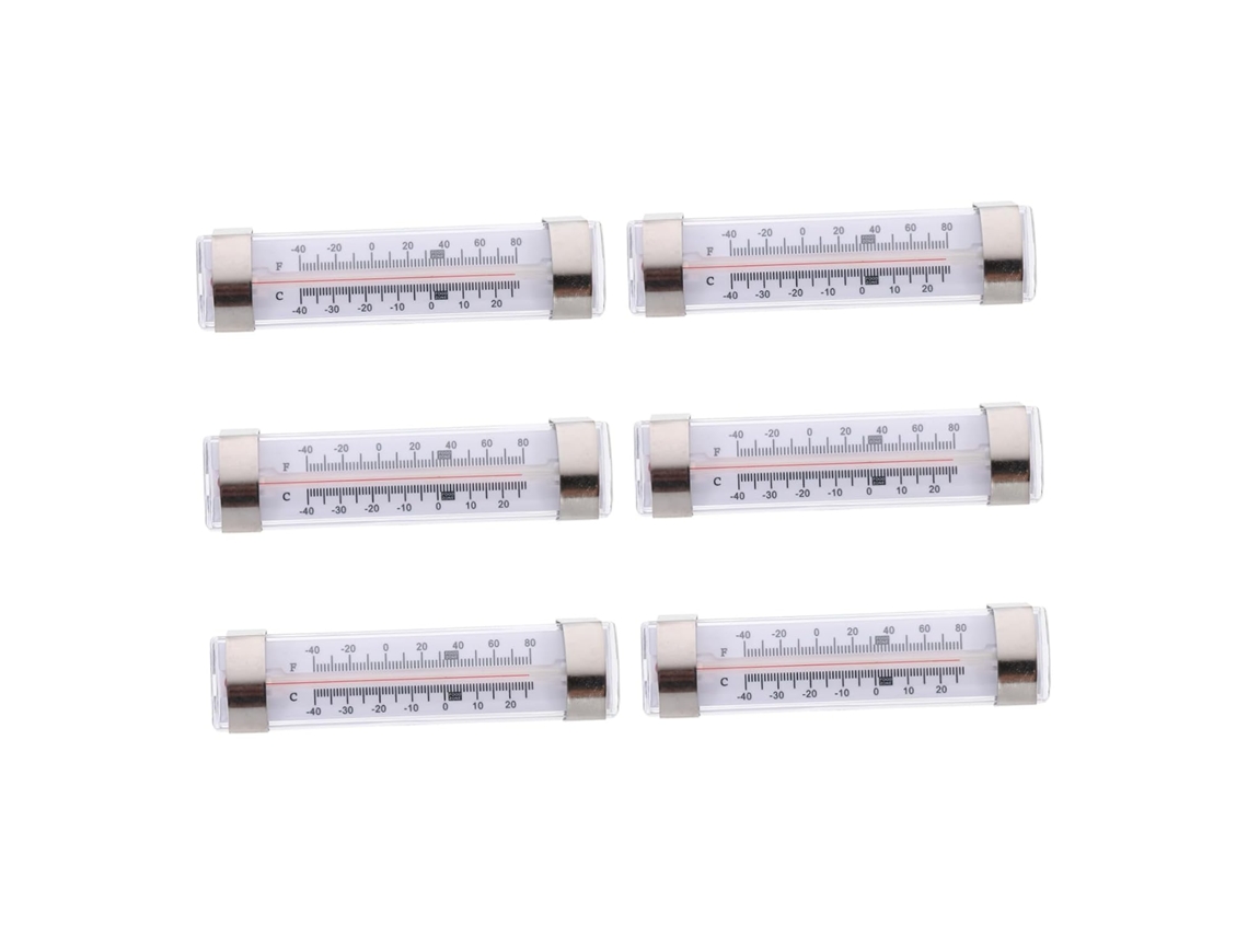 Lurelia Termómetro Analógico, Para Frigorífico E Congelador, Alta Precisão, Visor Fácil Leitura, Memória Máx./mín., Uso Comercial, Material Abs