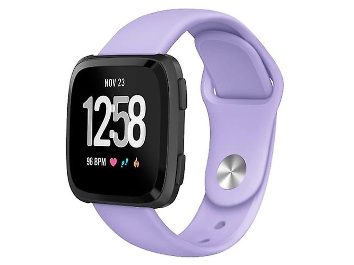 Lurelia Pulseira De Silicone Rosa Roxa, Compatível Com Fitbit Versa 2// Lite, Design Versátil