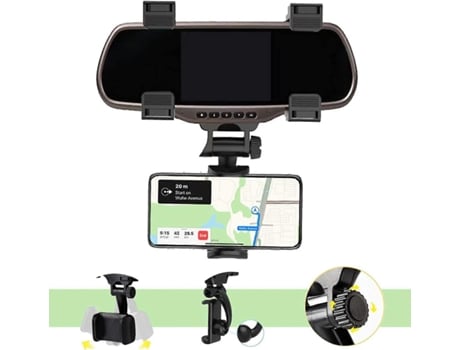 Suporte Para Celular No Espelho Retrovisor Do Carro Suporte De Navegação Suporte Telescópico Ajustável Suporte Para Celular De Encaixe Modelo Multifun