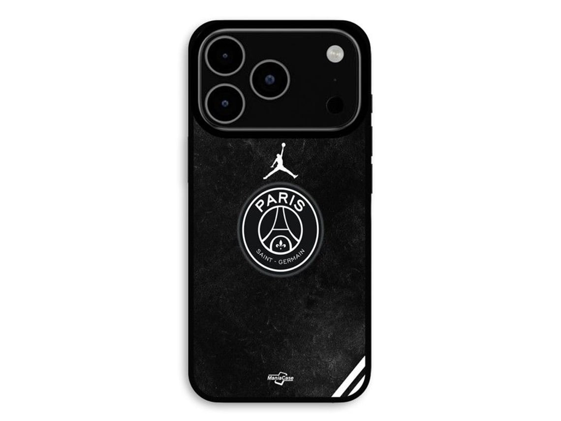 Capa Para Iphone 17 Pro Com O Logo Do Psg E Jordan, Preta, Da Maniacase.