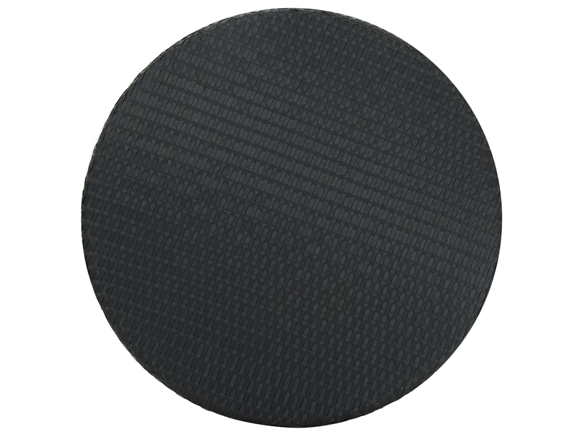 Mesa de jardim 75,5x106 cm Vime Pe Preto MAISON EXCLUSIVE