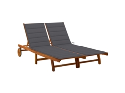 Sunlounger, Sunloungers Vidaxl Marrom Madeira De Acácia (200 X 123 X 85 Cm)