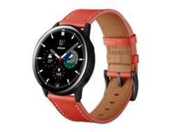 Bracelete para Samsung Galaxy Watch 45/46mm 22mm couro vermelho XIAOMOYU
